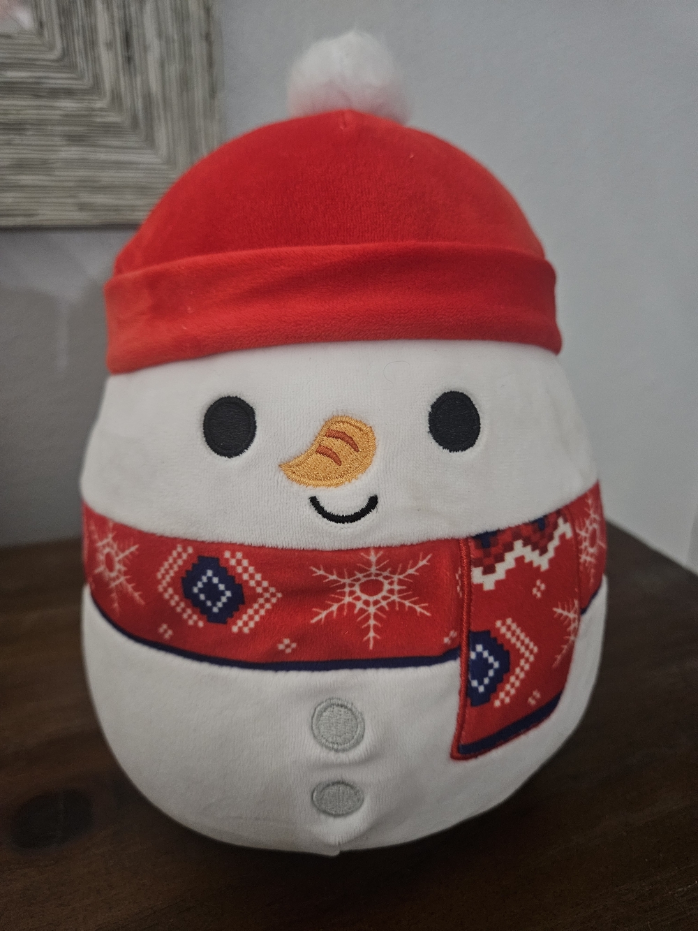 Squishmallows Kellytoy Jazwares  Manny Snowman 8 Inch Plush 2023
